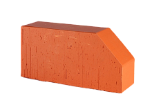 Кирпич фигурный полнотелый красный Lode JANKA F6 гладкий, 250*120*65 мм